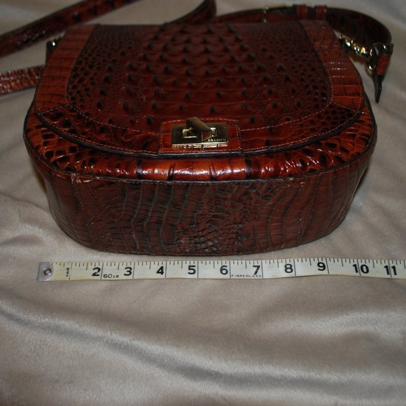 Brahmin Pecan Large Saddle Bag - Picture 9 of 11